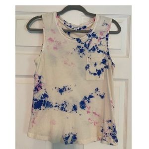 Splendid Paint Splash Muscle Tank EUC